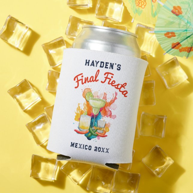 Final Fiesta Girls’ Weekend Mexico Bachelorette  Can Cooler (In Situ Summer)