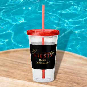 Final Fiesta Mexican Bachelorette Party Acrylic Tumbler