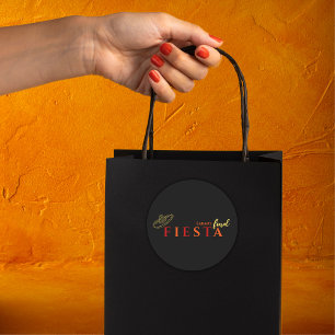 Final Fiesta Mexican Bachelorette Party Classic Round Sticker