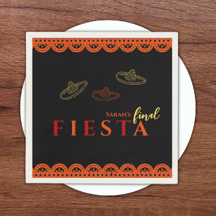 Final Fiesta Mexican Bachelorette Party Napkin