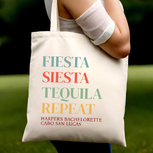 Final Fiesta Mexico Trip Bachelorette Personalised Tote Bag