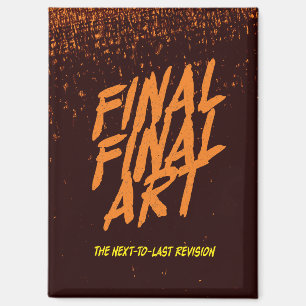 Final Final Art - vintage movie poster parody Magnet