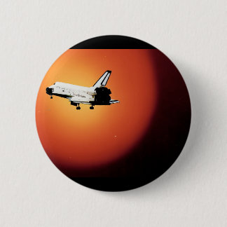 Final Flight Nasa Space Shuttle Program 6 Cm Round Badge