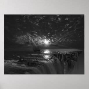 Final Frontier Voyager, surreal art Poster