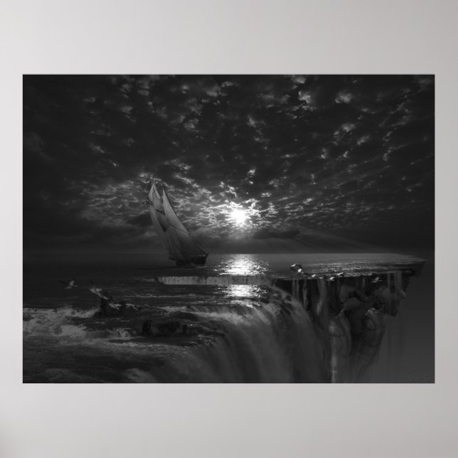 Final Frontier Voyager, surreal art Poster (Front)