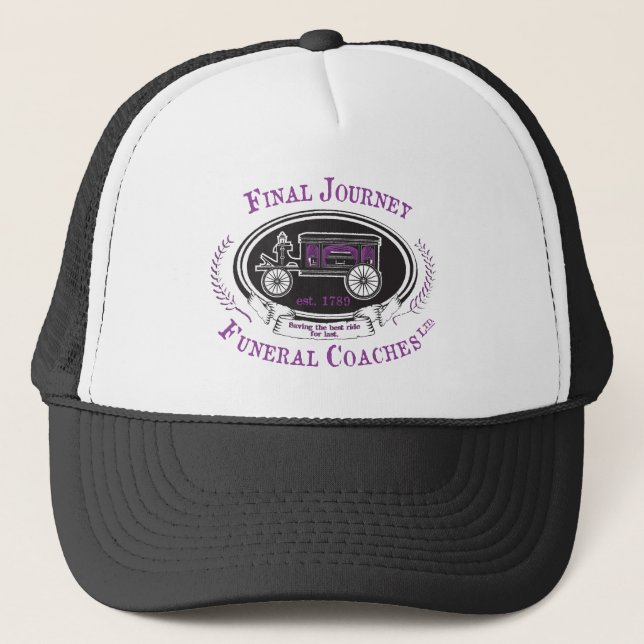 Final Journey Funeral Coaches Trucker Hat (Front)