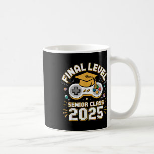 Final Level Senior Cl 2025 Video Game Graduation Coffee Mug