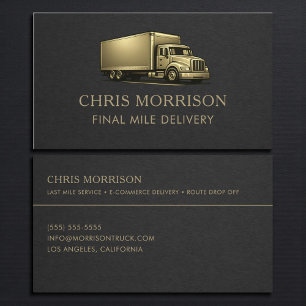 Final Mile Delivery Services Professional Business Card