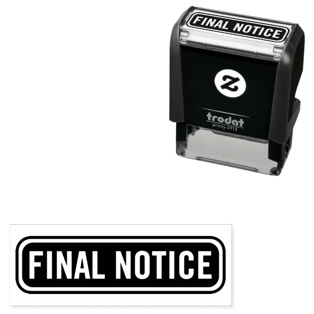Final Notice Collections Stamp (In Situ)