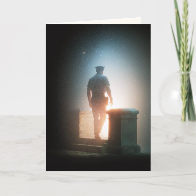 "Final Post" Sympathy Card (Front)