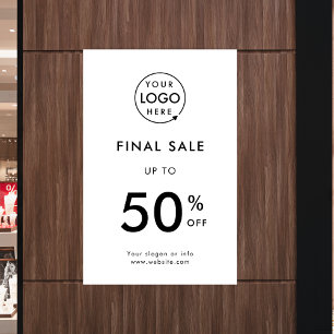 Final Sale   Business Event Logo Store Discount Poster