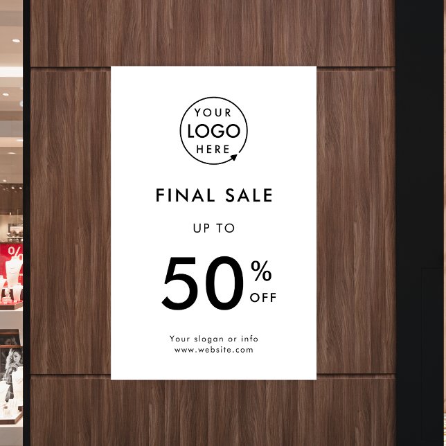 Final Sale | Business Event Logo Store Discount Poster (Creator Uploaded)