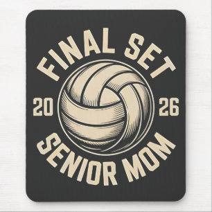 Final Set Senior Mum 2026 Graduation Volleyball  Mouse Pad