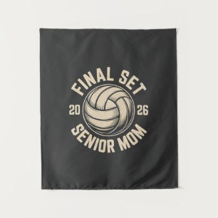 Final Set Senior Mum 2026 Graduation Volleyball Tapestry
