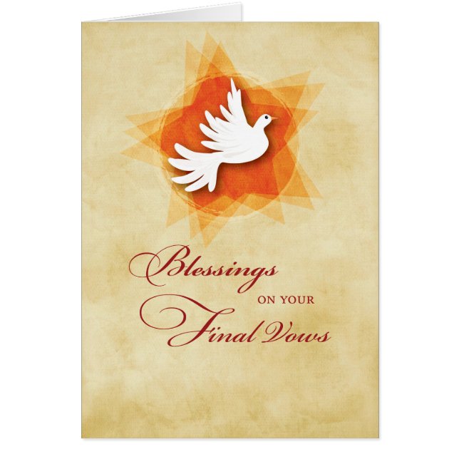 Final Solemn Vows, Nun Blessings, Holy Spirit (Front)