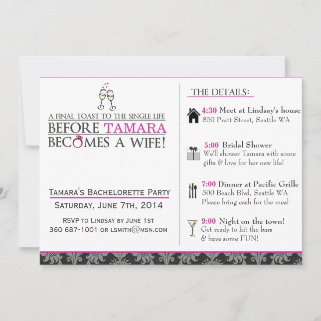 Final Toast Invitation (Front)