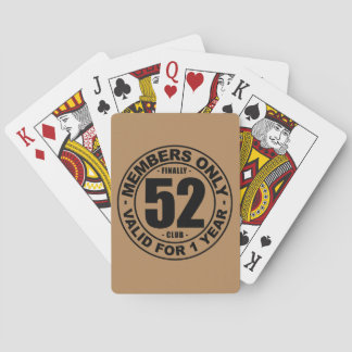 Finally 52 club playing cards