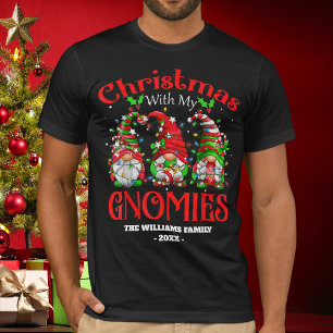 Finally Christmas With My Gnomies Family Gnome T-Shirt