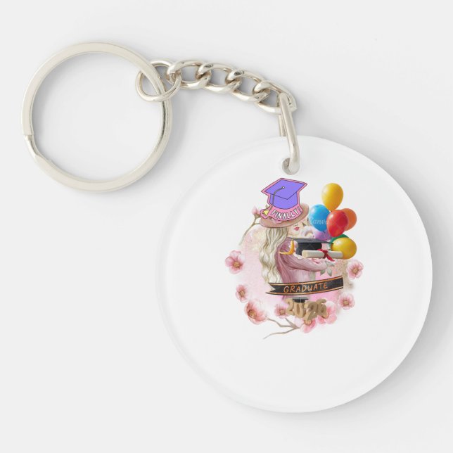 Finally! Class of 2026 Graduate Key Ring (Front)
