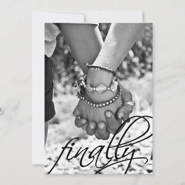 Finally Engagement Announcement (Front)