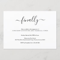 Finally Engagement Party Invitation