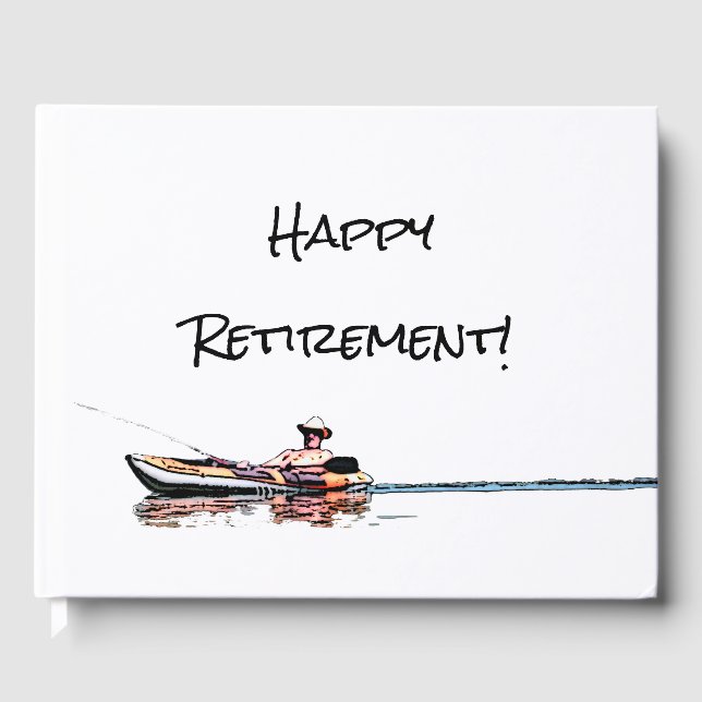 Finally Free to Fish, Happy Retirement Guest Book (Front)