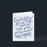 Finally Getting Married Funny Couples Wedding Card<br><div class="desc">Finally Getting Married Funny Couples Wedding</div>