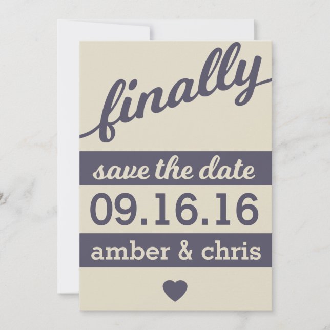 Finally Getting Married! Save the Date (Front)