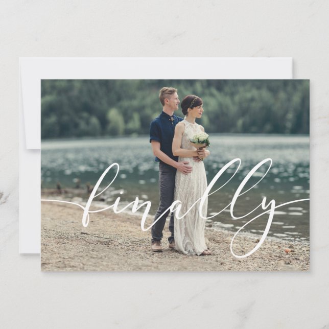 Finally Getting Married | Save the Date Invitation (Front)