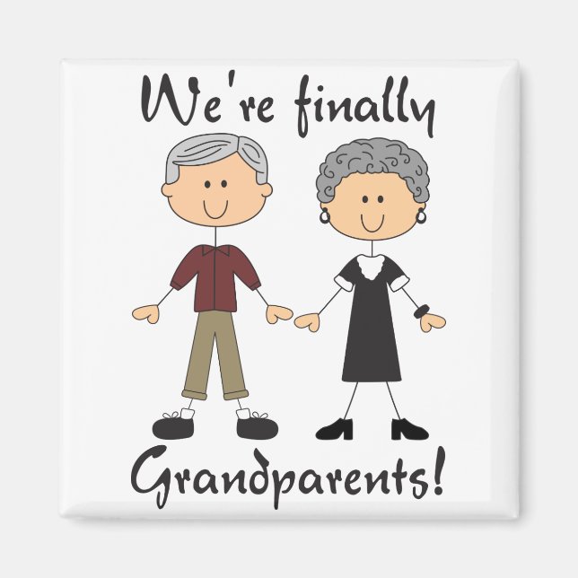 Finally Grandparents Magnet (Front)