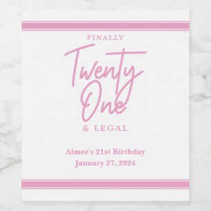 Finally Legal Personalised Wine Champagne Labels