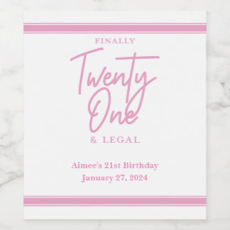 Finally Legal Personalised Wine Champagne Labels