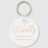 Finally Minimalist Wedding Save the Date