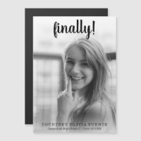 Finally Modern Script Photo Graduation