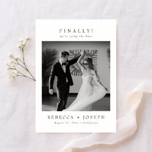 Finally Old Money Wedding Photo Save The Date