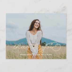 Finally Photo Graduation Thank You Postcard