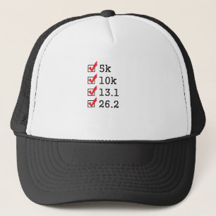 Finally ran the marathon trucker hat