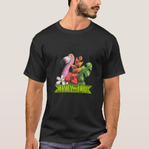 Finally Retired 2022 Flamingo Tropical Floral T-Shirt