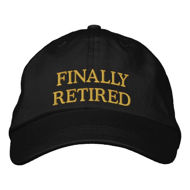 Finally Retired embroidered cap (Front)