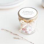 Finally, save the date classic round sticker<br><div class="desc">Finally,  save the date sticker. Modern,  minimal wedding design.</div>
