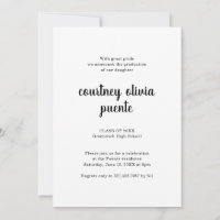 Finally Thick Black Script Photo Graduation Party