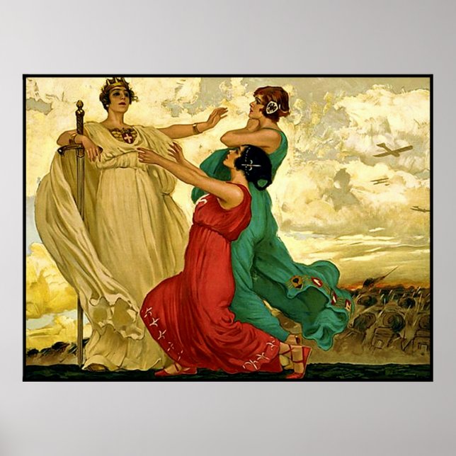 Finalmente!! Vintage Italian WW1. Poster (Front)