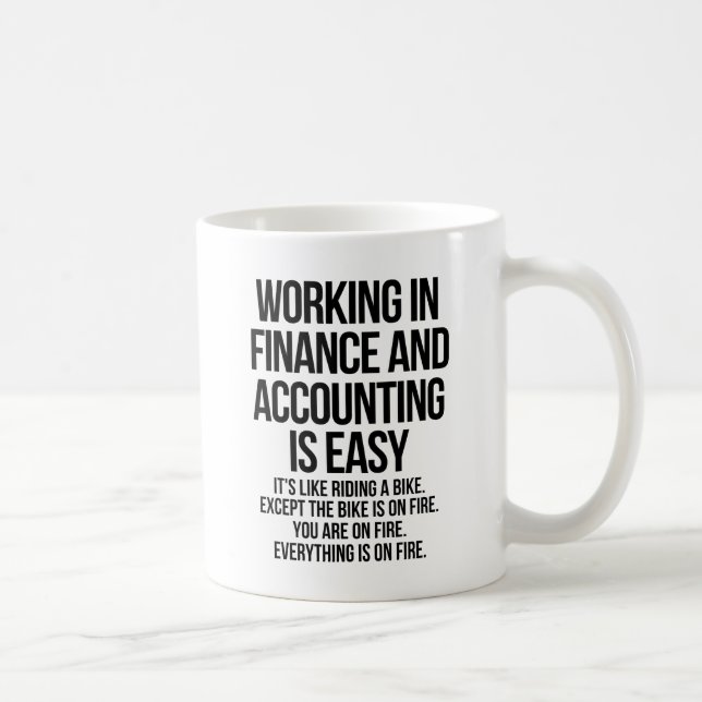Finance and accounting coffee mug (Right)