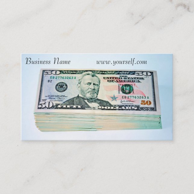 Finance Business Card (Front)