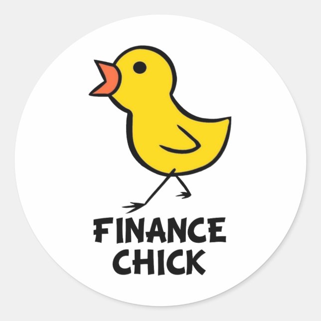 Finance Chick Sticker (Front)