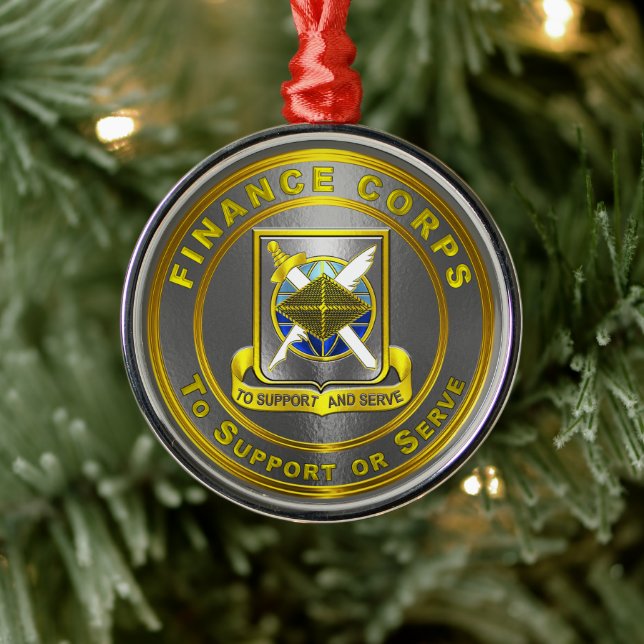 FINANCE CORPS METAL ORNAMENT (Tree)