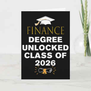 Finance Degree Unlocked Cl Of 2026 Graduation Gift Card