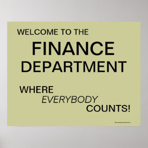 Finance Department Poster