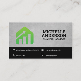 Finance Graph Logo   Stocks Business Card
