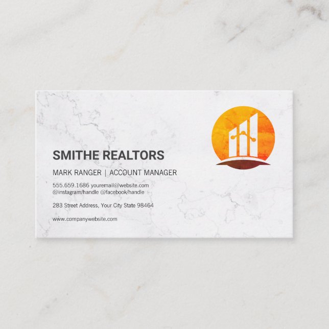 Finance Logo | Finance | Real Estate Appointment Card (Front)